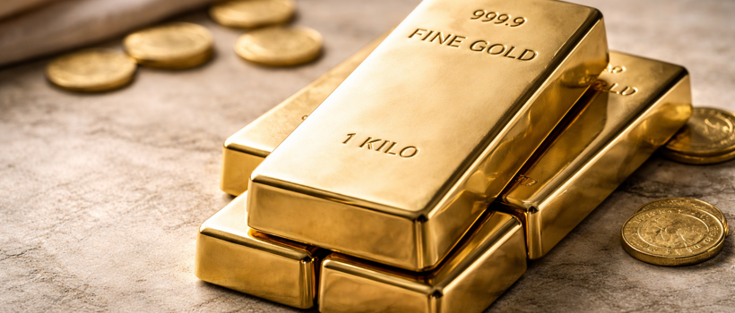 Zlate palice in zlati kovanci