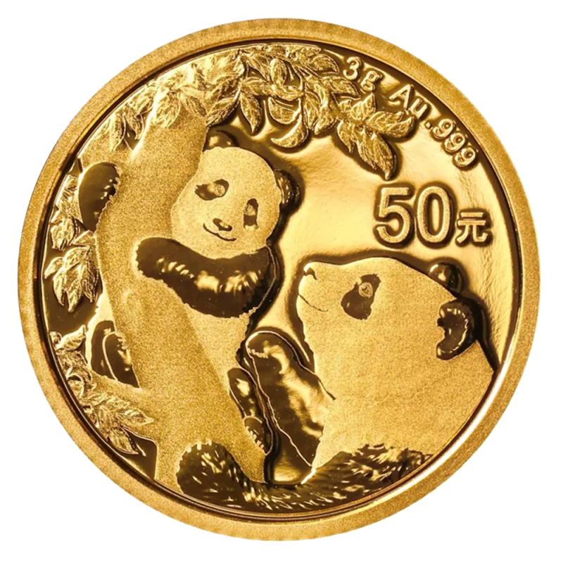 Zlatnik Panda 3 g 2021